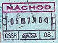 Passport stamp from the border crossing to Kudowa in the Communist era