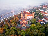 Aerial view of the cathedral