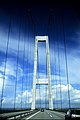 Driving on the 2nd largest suspension bridge, Denmark's Great Belt Bridge (Storebæltsbroen).