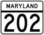 Maryland Route 202 marker