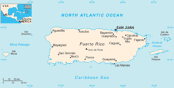 Location of Puerto Rico