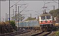 A WAP-5 hauling the Bhopal Shatabdi Express