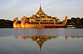 Karaweik Palace on Kandawgyi Lake