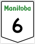 Provincial Trunk Highway 6 marker