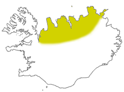 The east and west Norðurland area