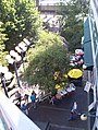 Looking down the Pike Street Hillclimb