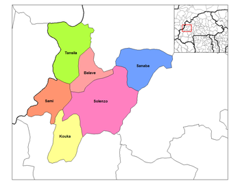 Kouka Department location in the province