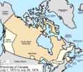 Canada, when Prince Edward Island joined the Confederation in 1873.