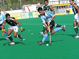 Pakistan playing against Argentina in 2005.