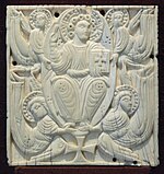 Relieve de marfil(?) Arte anglosajón, siglo VIII