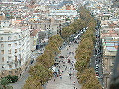 Vista área del área de La Rambla en 2008.