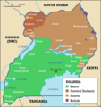 Image 22An ethnolinguistic map of Uganda (from Uganda)