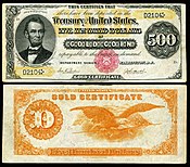 $500 Abraham Lincoln