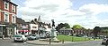 Another view of Westerham village green, showing the statue of General Wolfe.