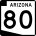 State Route 80 marker