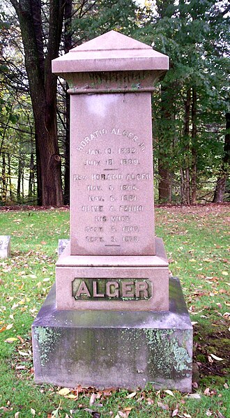 File:Horatio Algier grave.jpg