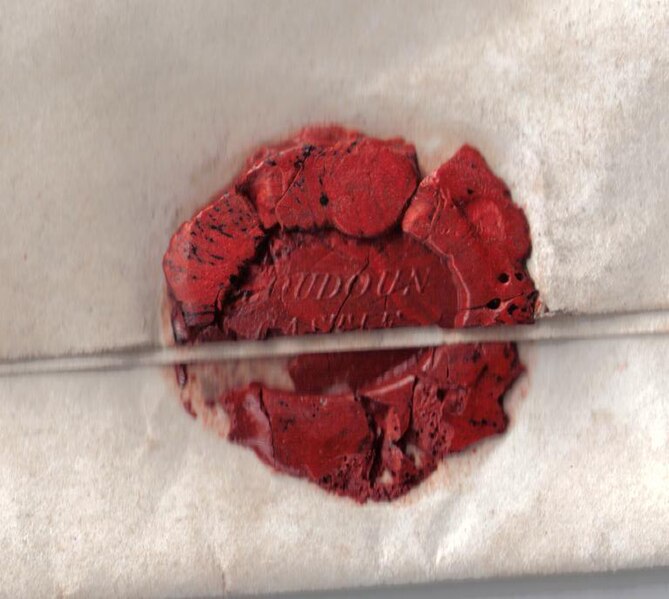 File:Loudoun Castle wax seal.jpg