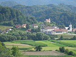 View of Makole from Štatenberg Mansion