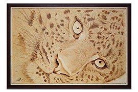 Pyrographic Leopard