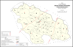 Map showing Kumhrawan (#873) in Shivgarh CD block