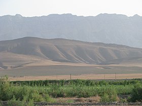 Горы Копетдаг, вид из Ахалской равнины