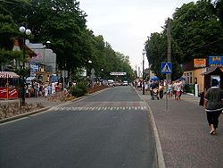 Main street in Dziwnów