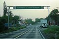 Carretera Federal 130 looking westbound at the Veracruz-Puebla state border, west of Poza Rica.