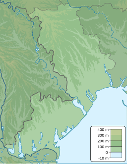 Location of estuary in the Black Sea