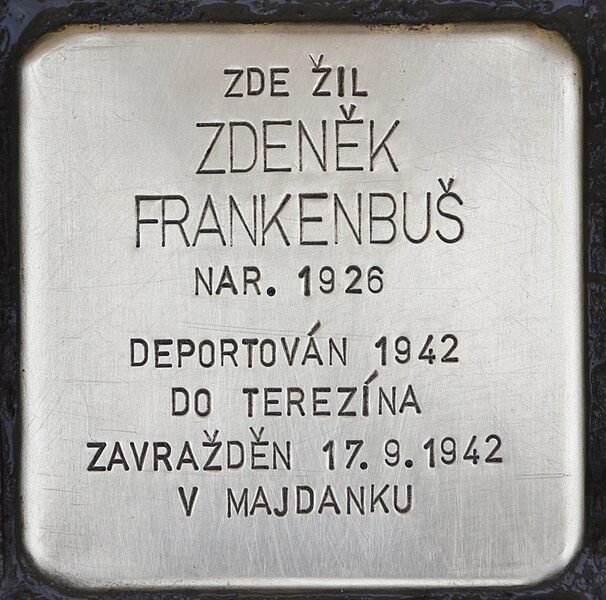 File:Stolperstein für Zdenek Frankenbus.JPG