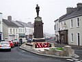 The rear of the memorial