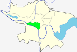 Location of Centras Eldership within Kaunas