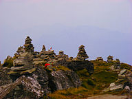 Cairn on Chandrashila Peak