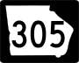 State Route 305 marker