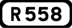 R558 road shield}}