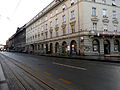 Yellow lanes identify public transport lanes in Zagreb. They are used by buses, trams and taxicabs.