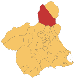 Location in Murcia