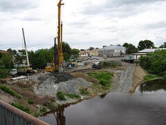 Строительство нового моста через реку Омь