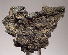 Native silver specimen from the Silver King mine, collected before 1888