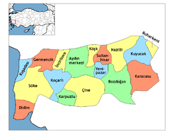 Location of Didim within Turkey.