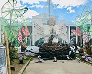 Capas municipal hall during Christmas season