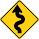 Winding road (left-sided variation)