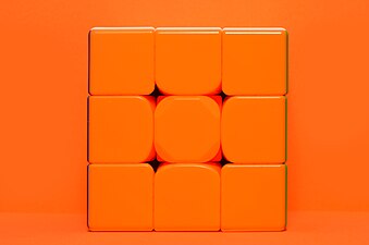 MoYu speedcube orange view