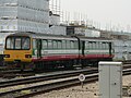 143604 in the original Wales and Borders Valley Lines livery, with Arriva branding