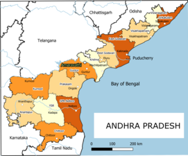 Map of Andhra Pradesh