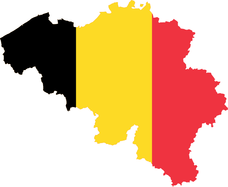 Archivo:Flag-map of Belgium.svg