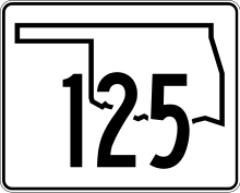 Oklahoma State Highway 125.svg