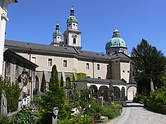 North façade from Petersfriedhof