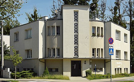 View from the street crossing