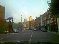 Taken from Narrow Street, this shows the proximity of Limehouse to four of the high rise buildings of Canary Wharf.