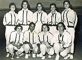 Women's volleyball in 1950.